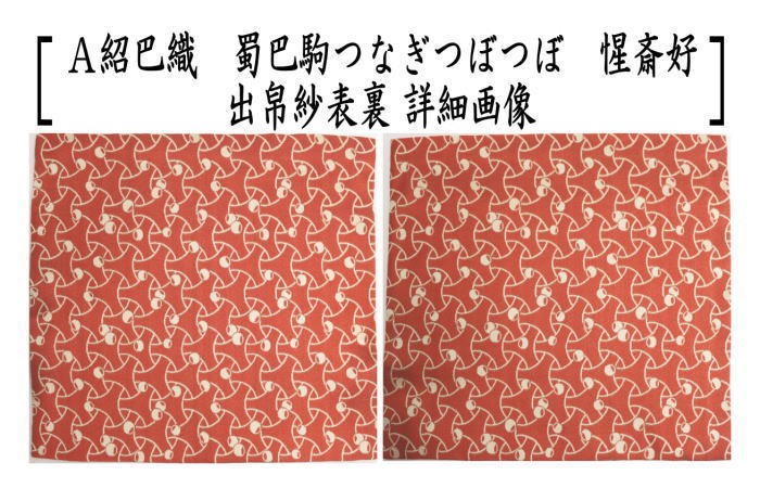 茶道具 出帛紗 唐物帛紗 正絹 紹巴織り 蜀巴駒つなぎつぼつぼ 惺斎好み