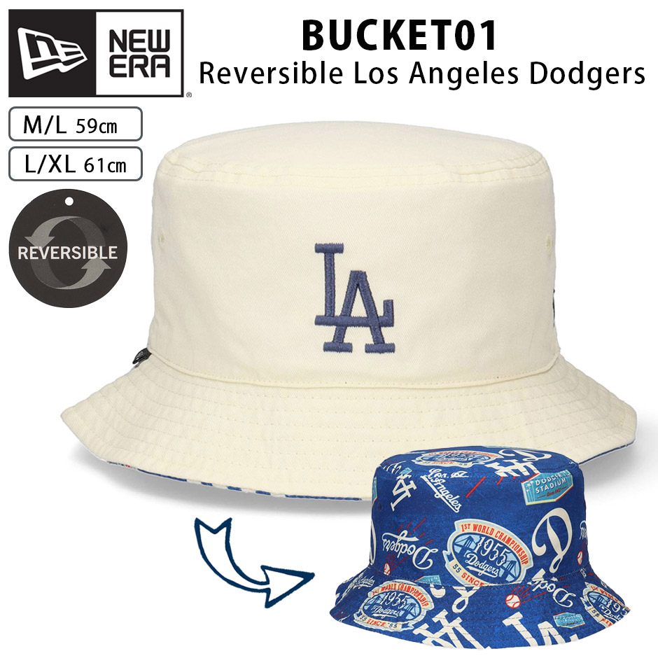 NEW ERA（ニューエラ） バケットハット 01 リバーシブル LA ドジャース