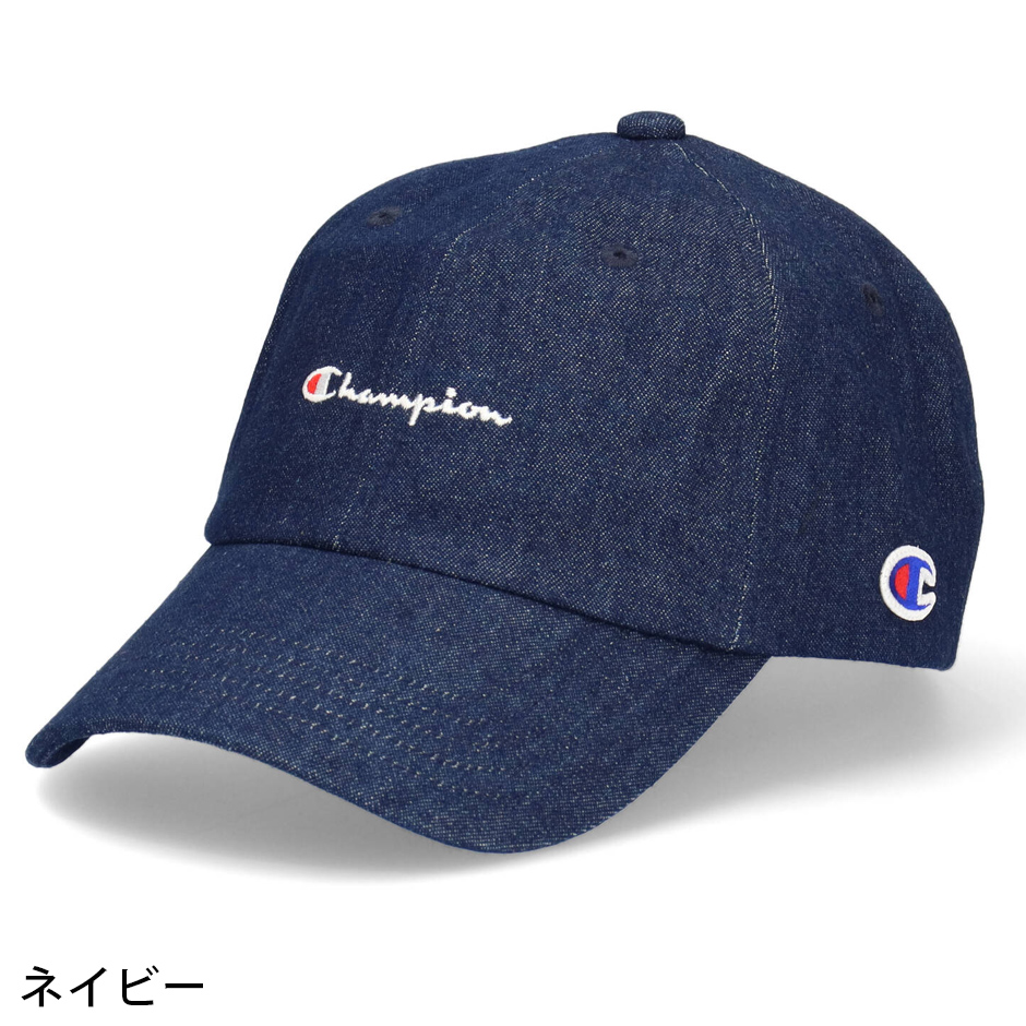 Champion（チャンピオン） デニム ロゴ キャップ 帽子 ブランド