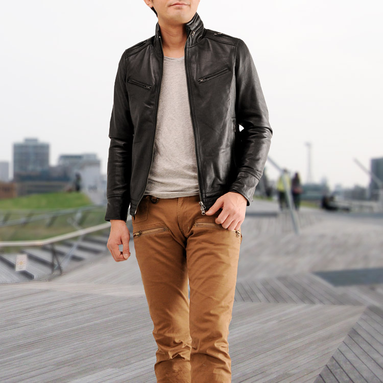 sankyo shokai（三京商会） ［期間限定価格］ライダースレザー シープ