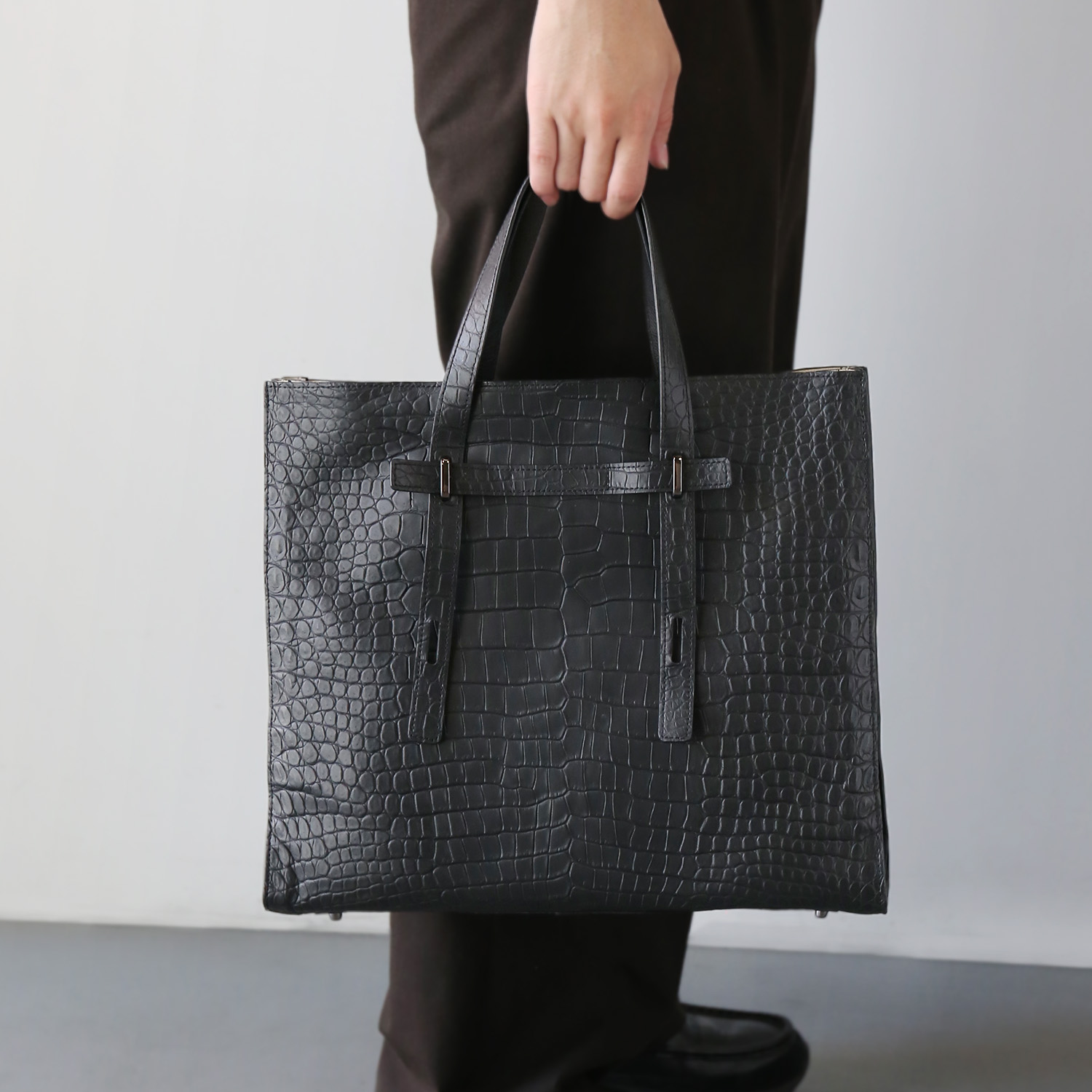 sankyo shokai（三京商会） ［期間限定価格］クロコダイル トート