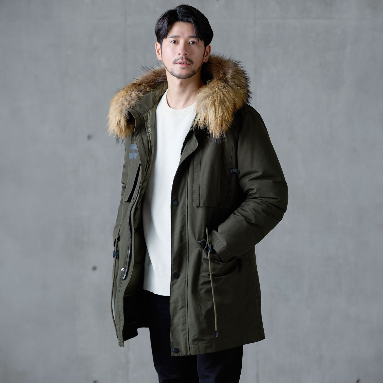 Filomo（フィローモ） モッズコート メンズ ダウンライナー 冬 黒