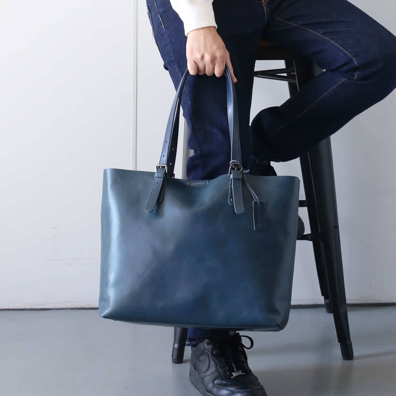 mieno（ミエノ） 本革 トートバッグ メンズ 大きめ レザー ［名入れ