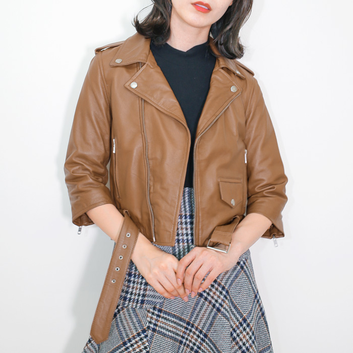 レザージャケット ライダース ダブルライダース 革ジャン レディース