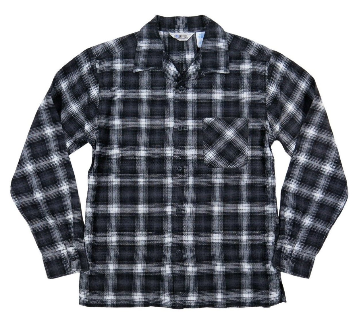 FIVEBROTHER（ファイブブラザー） オンブレチェック オープンカラー