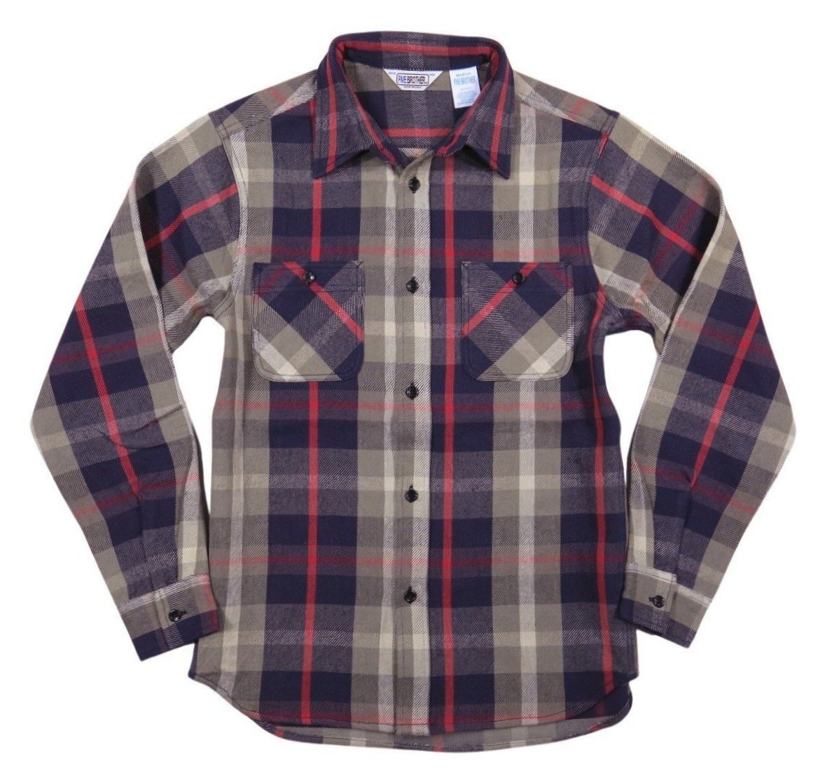 FIVEBROTHER（ファイブブラザー） マドラスチェック 長袖 ヘビー