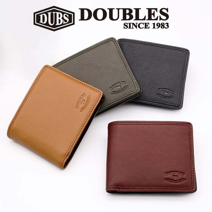 DOUBLES（ダブルス） 二つ折り財布 財布 メンズ 本革 レザー 牛革 国産