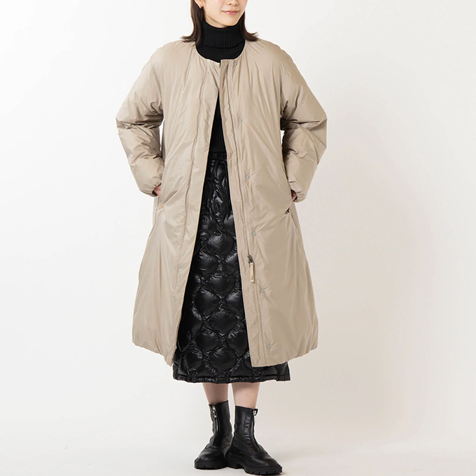 NANGA（ナンガ） NO COLLAR DOWN COAT ノーカラー ダウンコート ND2352