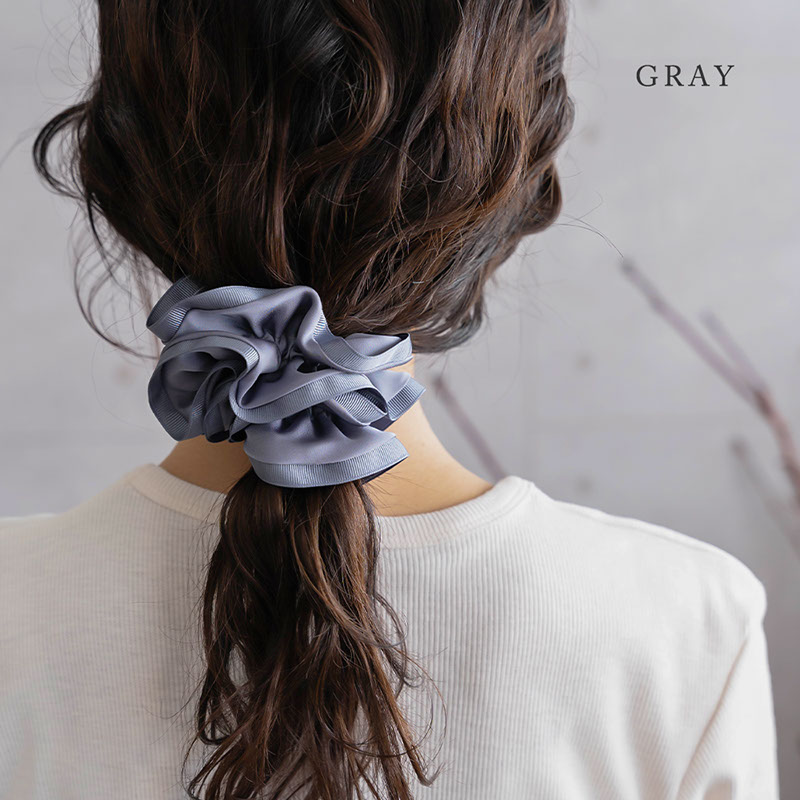 Jewel VOX シュシュ ヘアゴム グログラン ヘアアクセサリー まとめ髪