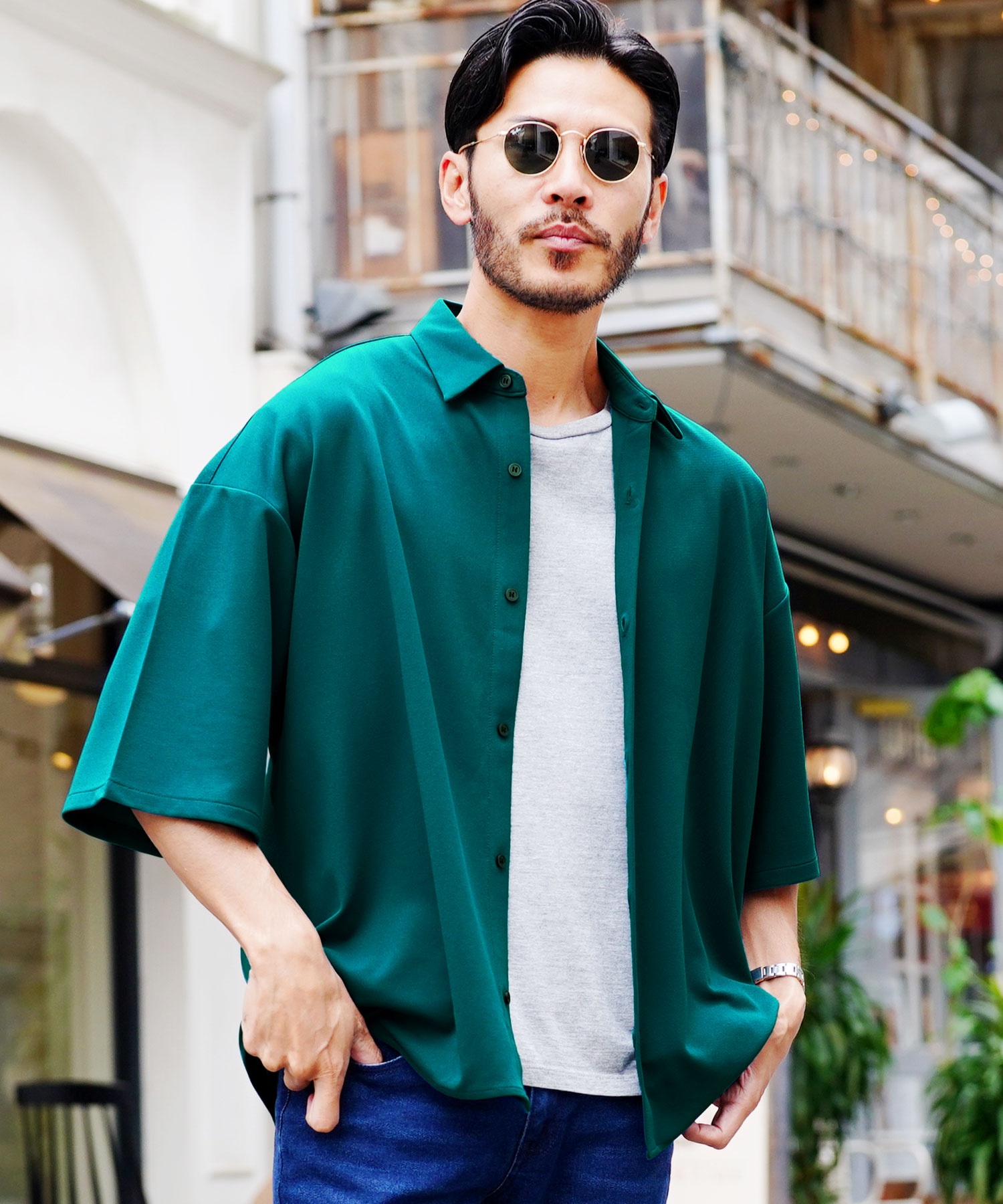 JIGGYS SHOP（ジギーズショップ） シャツ メンズ トップス 半袖シャツ