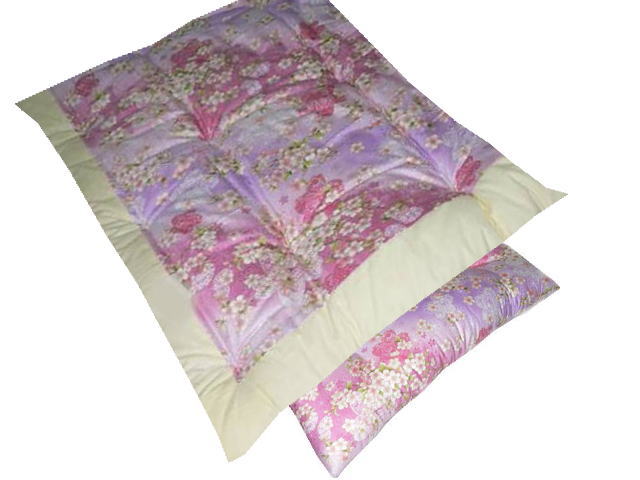 布団セット ダブル 2点 日本製 敷布団 掛布団 混綿わた 和式 敷き布団