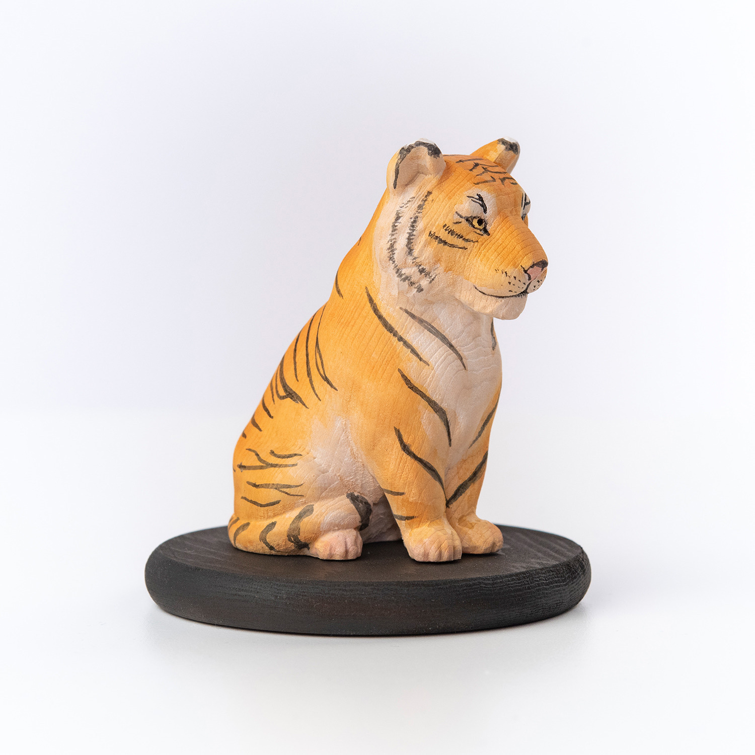 十二支木彫りコレクション「寅（とら）」正因山実相院 妙法寺開眼‐トラ