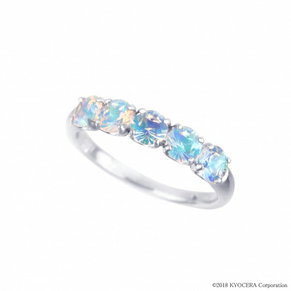 KYOCERA（京セラ） ウォーターオパール リング 指輪 プラチナ 合計0.60