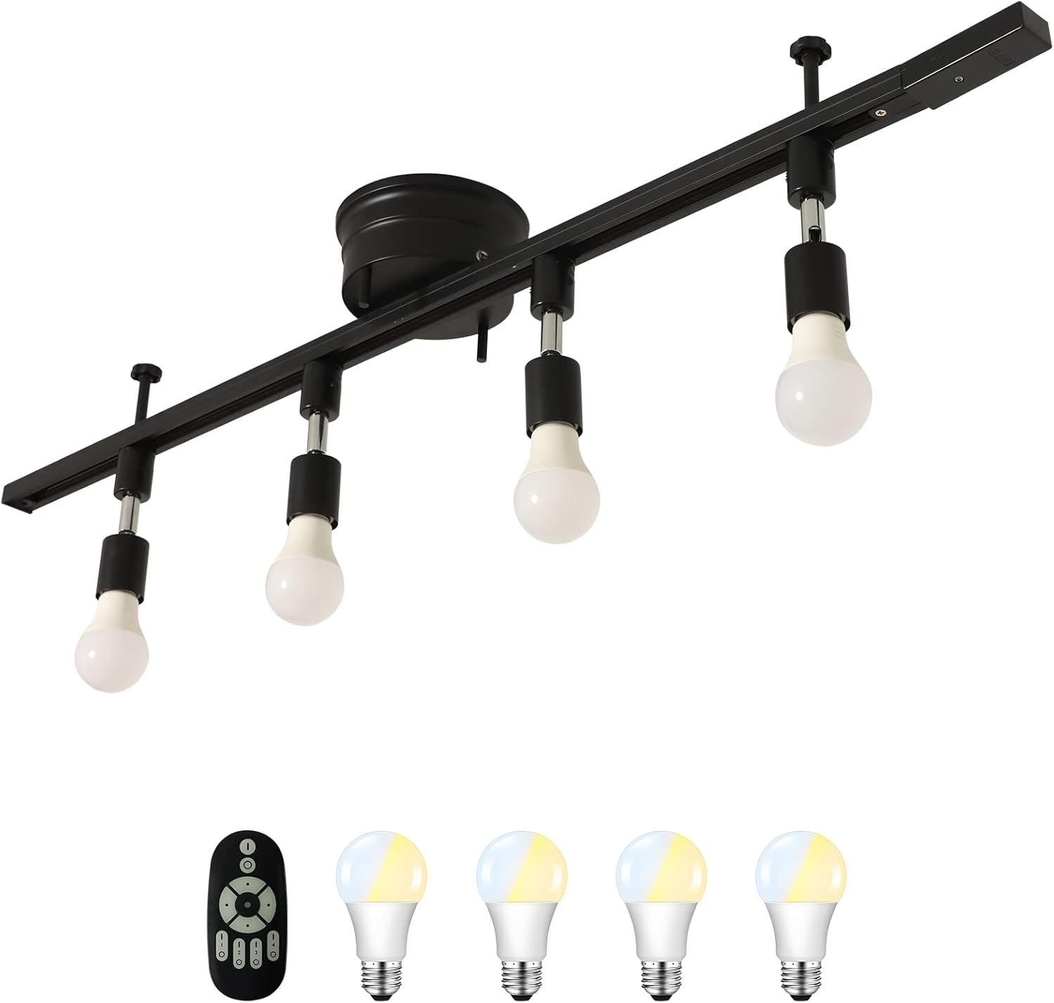 共同照明 ダクトレール スポットライト 4灯 60W相当 調光調色 6畳 8畳