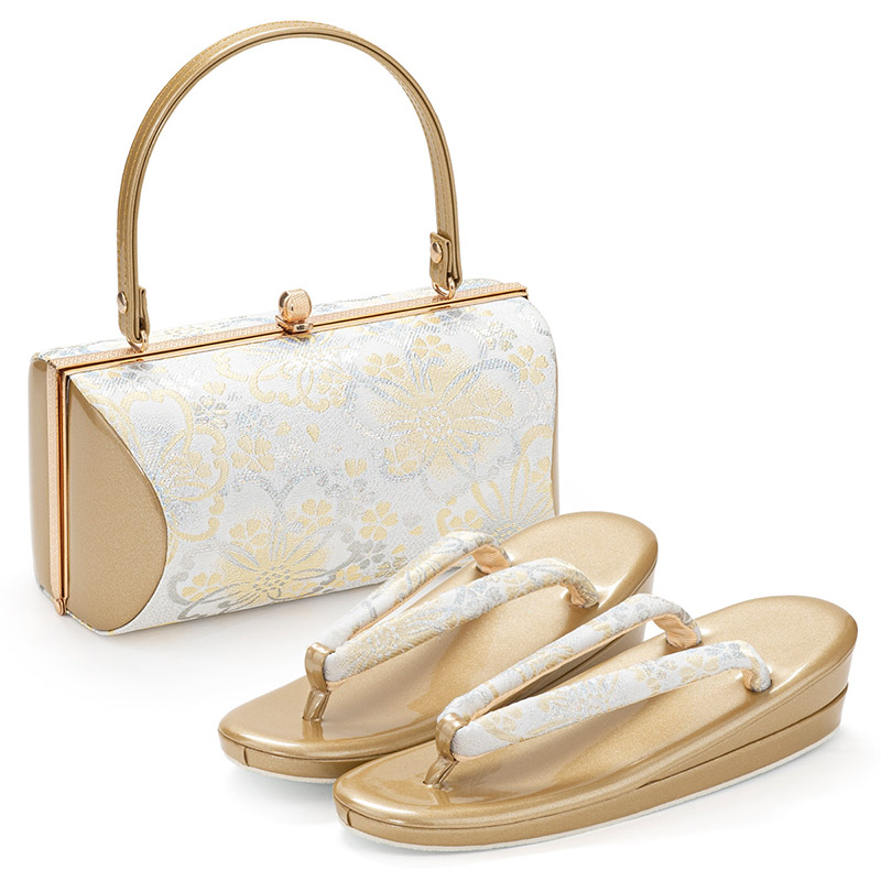 今だけポイント5倍】草履バッグセット 成人式 結婚式 フォーマル 金襴