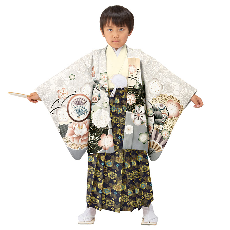 七五三 伝統衣装 鶴と花の刺繍14点セット