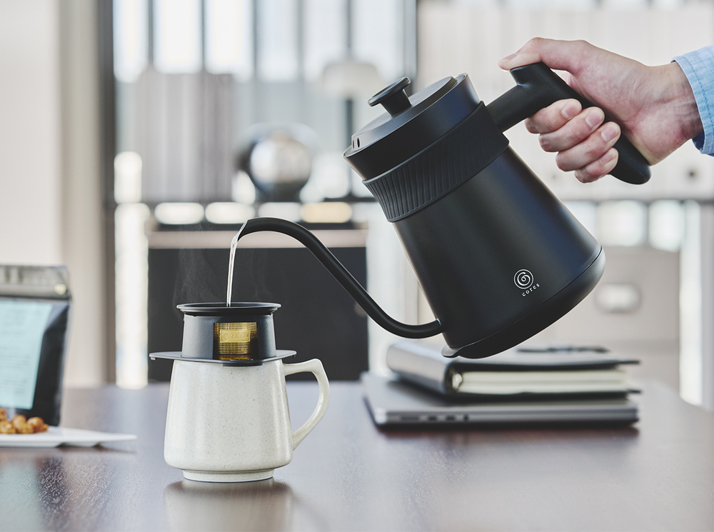 cores（コレス） フリータイムケトル 温度調整 電気ケトル 0.6L 保温