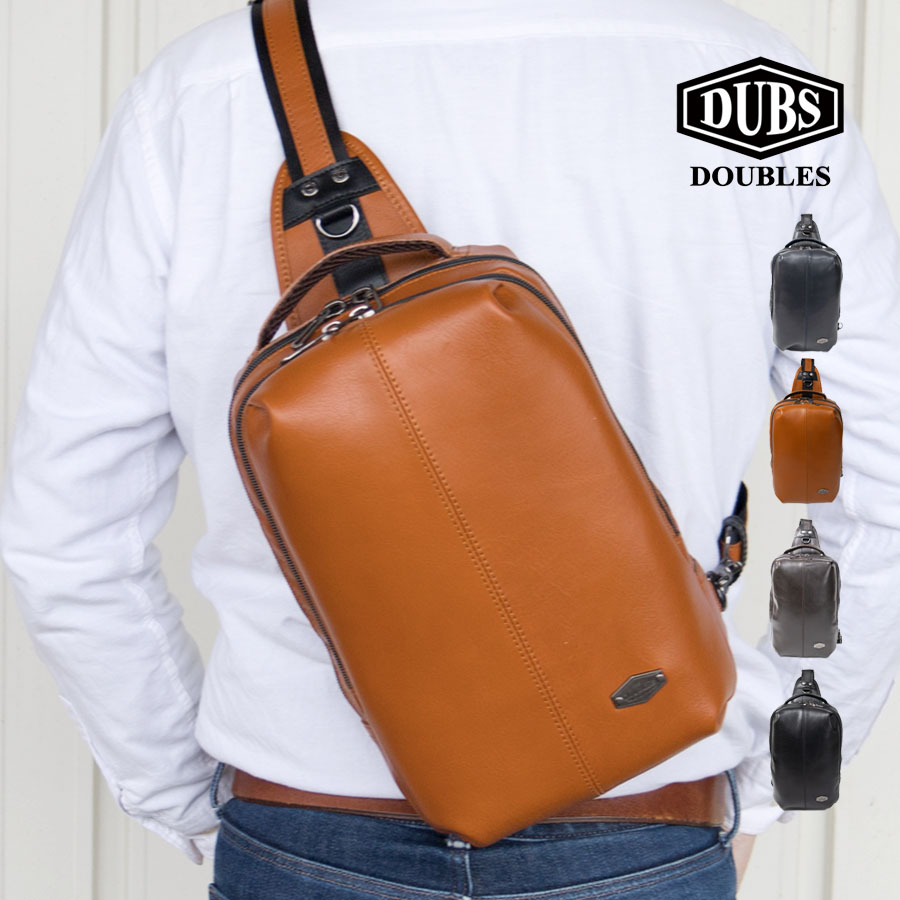 DOUBLES（ダブルス） ボディバッグ メンズ 本革 40代 50代 革 おしゃれ