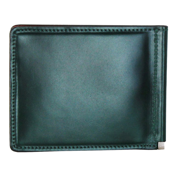 CORDOVAN(コードバン） 二つ折り財布(小銭入れなし）札ばさみ/ly1004