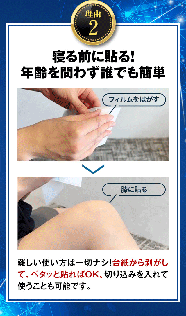 北の快適工房 【3個セット】ヒアロエイド 膝に貼るヒアルロン酸 公式