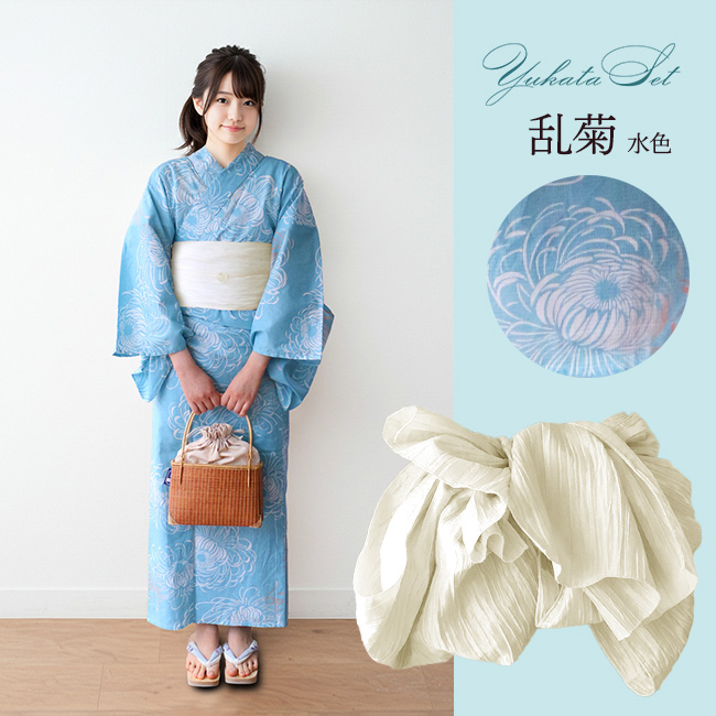 kimono cafe（キモノカフェ） ハイジュニア 女の子 浴衣セット 浴衣2点