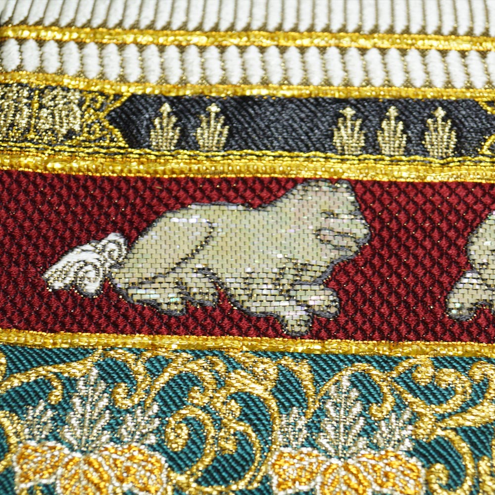 袋帯 帯匠誉田屋 謹製 金糸 誉文彫金 螺鈿 誉田屋源兵衛 送料無料 中古