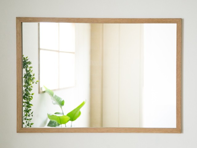 洗面台 鏡 木枠 交換 diy 洗面鏡 /オーク 1000×700 木枠幅30mm/ 姿見