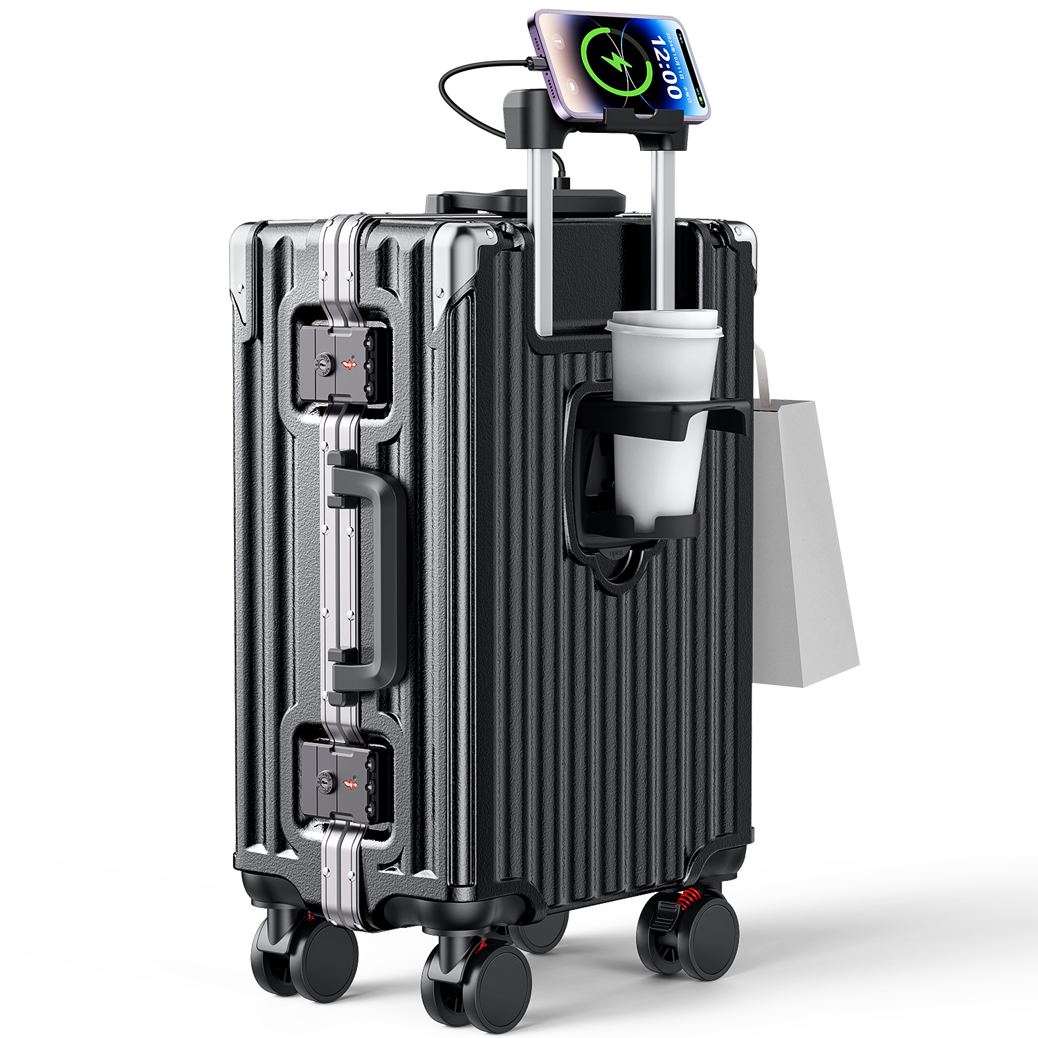 BARGOCH スーツケース アルミフレーム 機内持ち込み キャリーケース