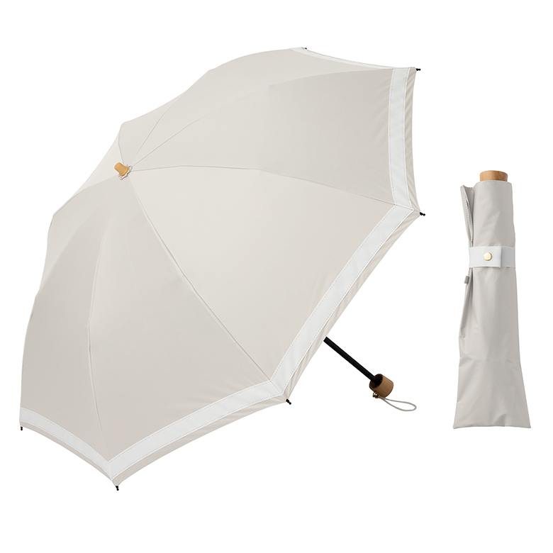 Lieben（リーベン） 日傘 折りたたみ 晴雨兼用 レディース リボン付き