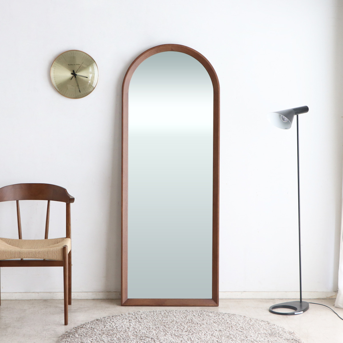 東馬（Tohma） スタンドミラー 全身 60×160cm アーチ型 エフィーノ