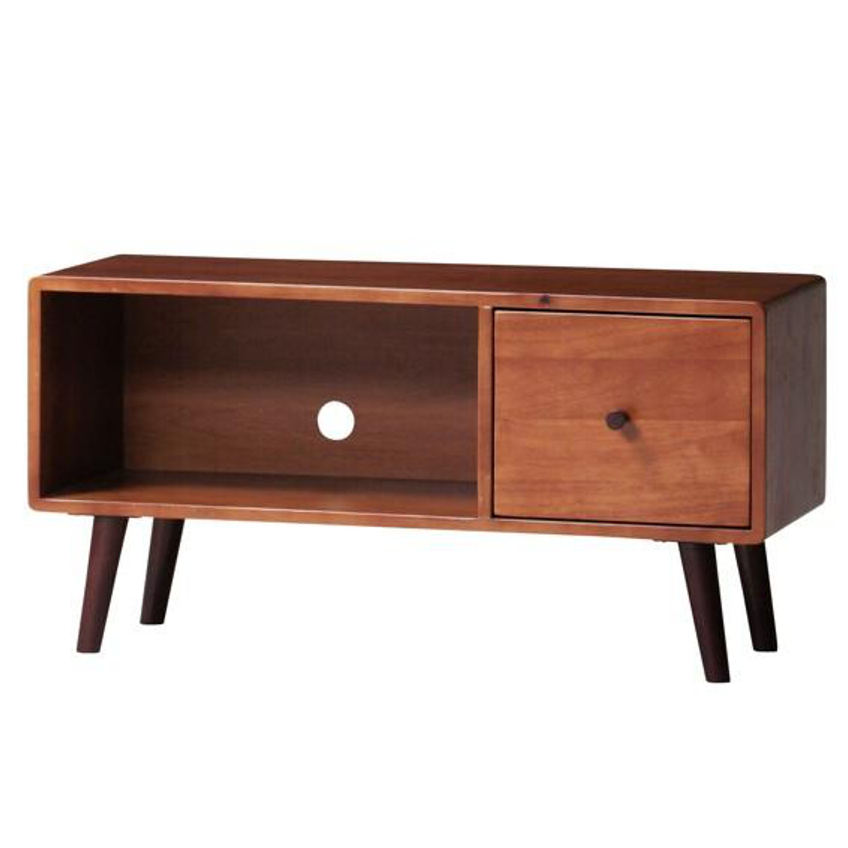 テレビ台 ローボード 北欧風 天然木 ココア 幅80cm （ テレビボード TV