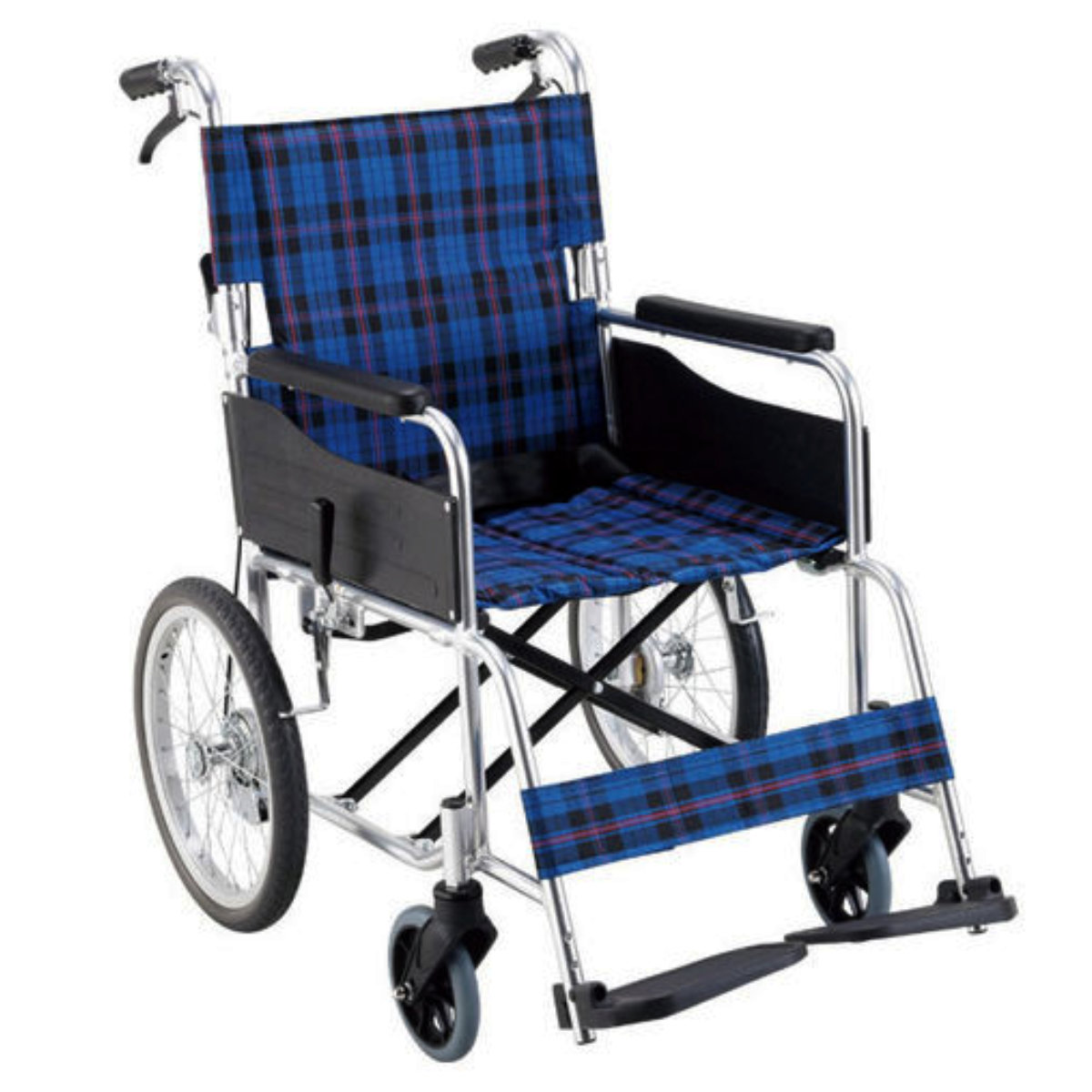 マキテック 車いす 標準 介助式 背折れタイプ 座面幅40cm 非課税