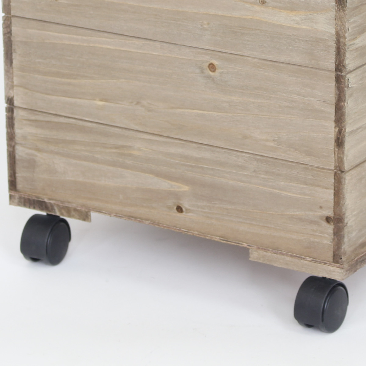 キャスターボックス L 木製 収納ボックス （ 幅32×奥行32×高さ32.5cm