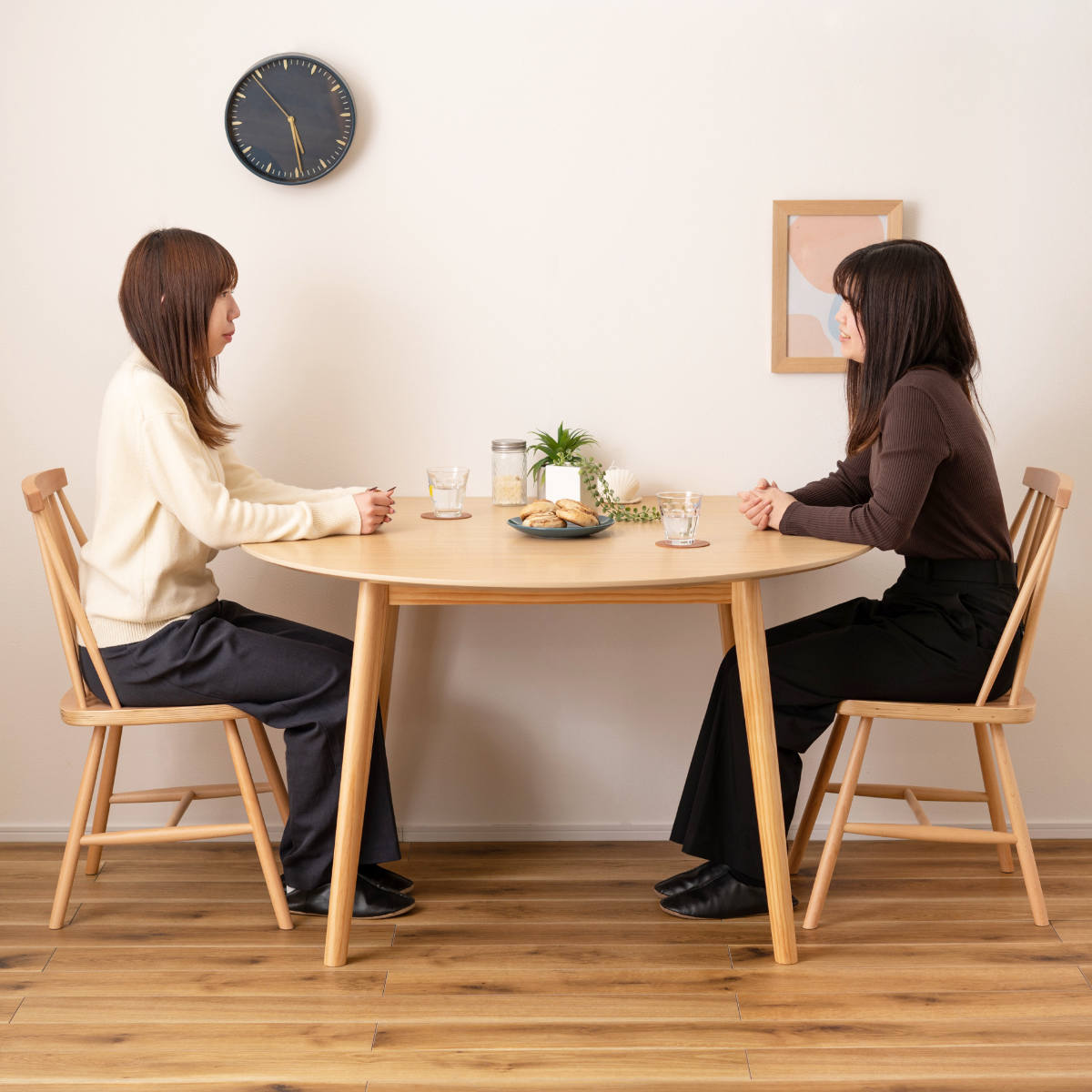 東谷 ダイニングテーブル 幅120cm 4人掛け 変形天板 （ テーブル