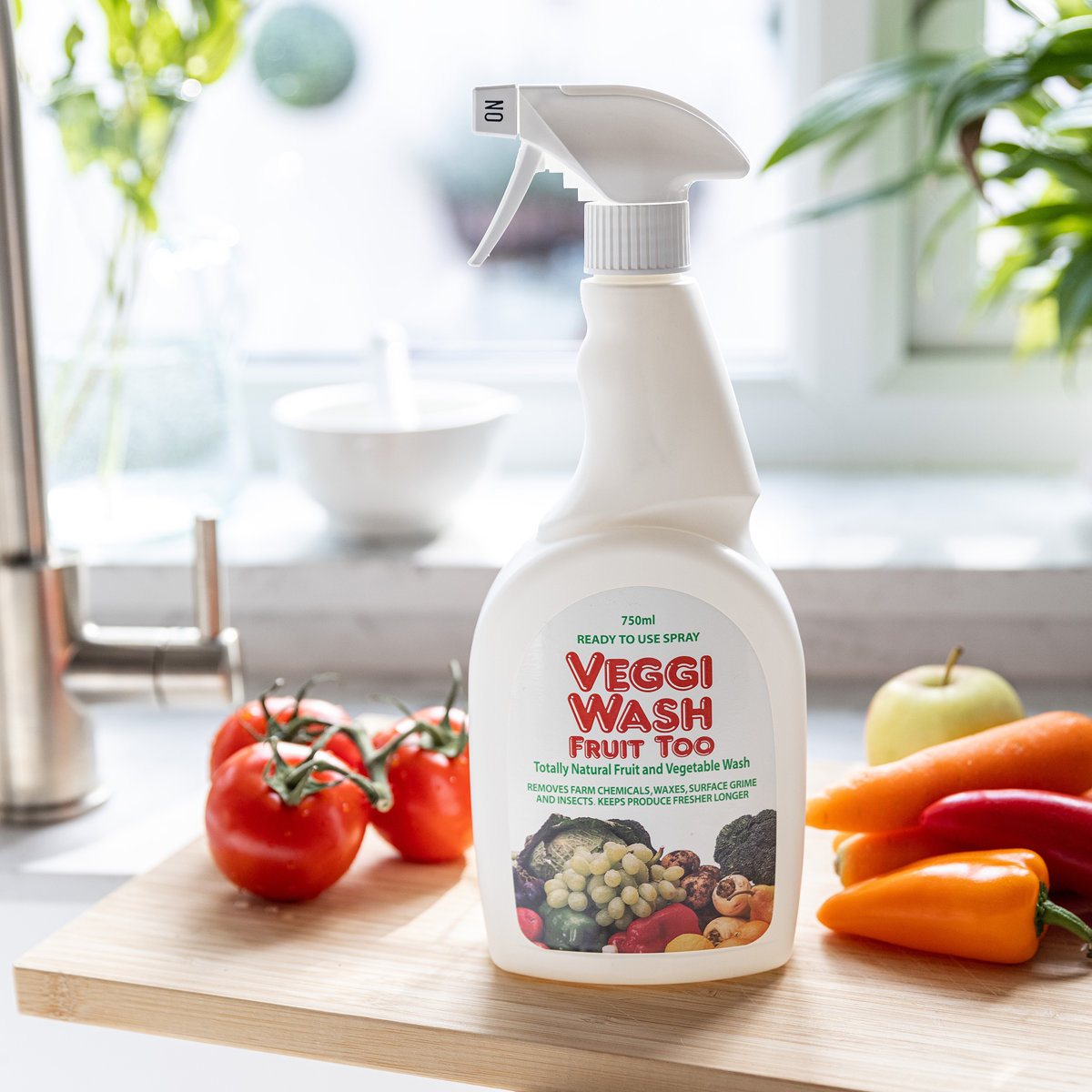 アウトレット） 野菜洗い 750ml Veggi Wash Fruit Too トリガー