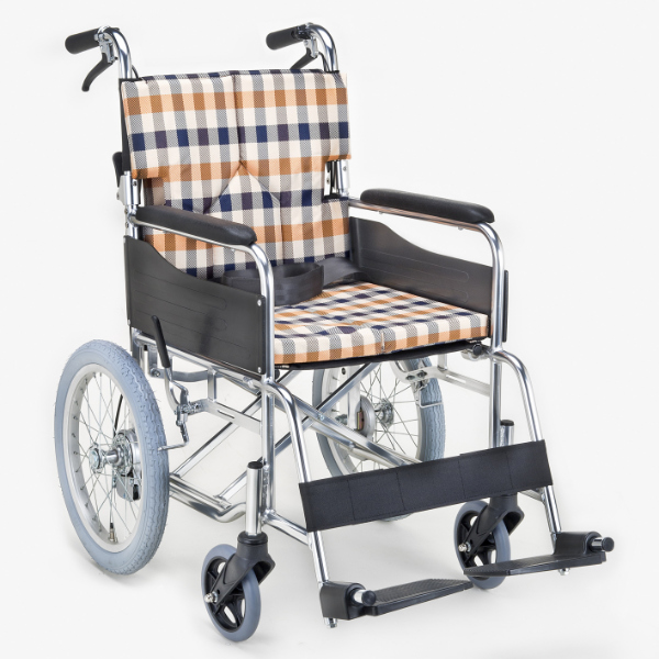 マキテック 車いす 介助式 背折れタイプ 座面幅42cm 非課税 （ 車椅子