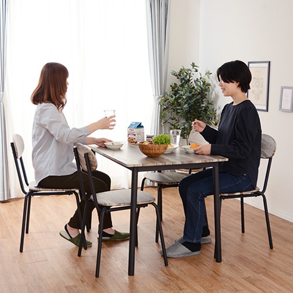 ダイニングセット 5点セット テーブル 幅105cm チェア 4脚 コンパクト