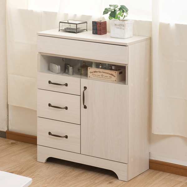 電話台 FAX台 幅60cm ルーター収納 キャビネット ナチュラルテイスト