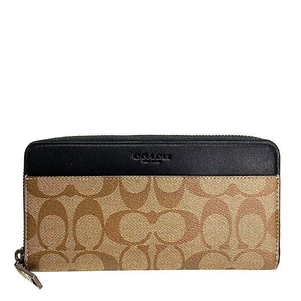 COACH（コーチ） 国内発送 財布 メンズ 長財布 シグネチャー PVC