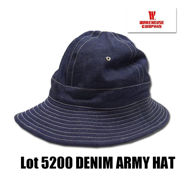 WAREHOUSE（ウエアハウス） デニム アーミーハット 5200 DENIM ARMY