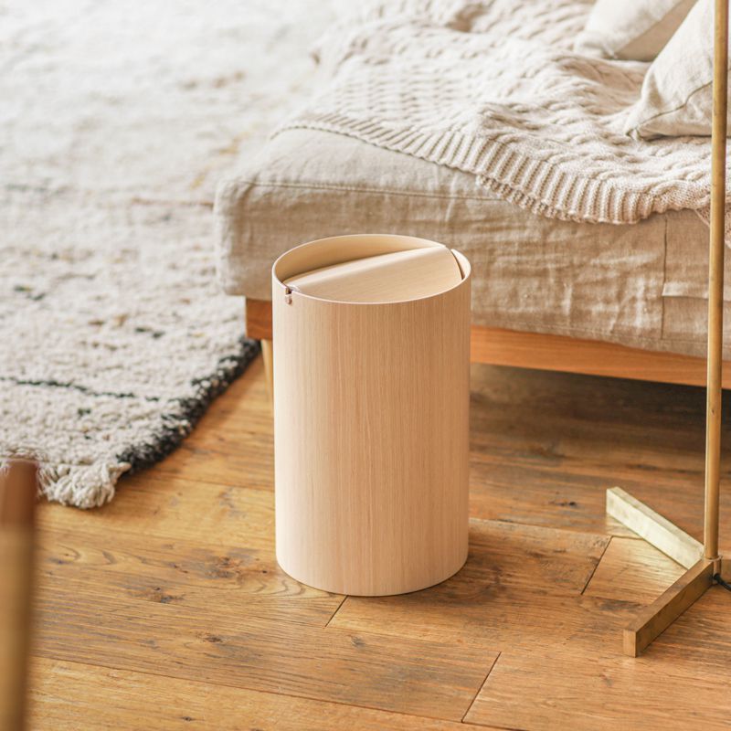 ダストボックス ゴミ箱 BASKET flap lid Mサイズ ふた付き 木製