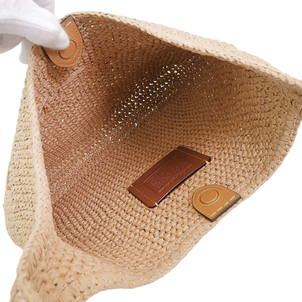 COACH（コーチ） バッグ レディース トートバッグ ベージュ ストロー