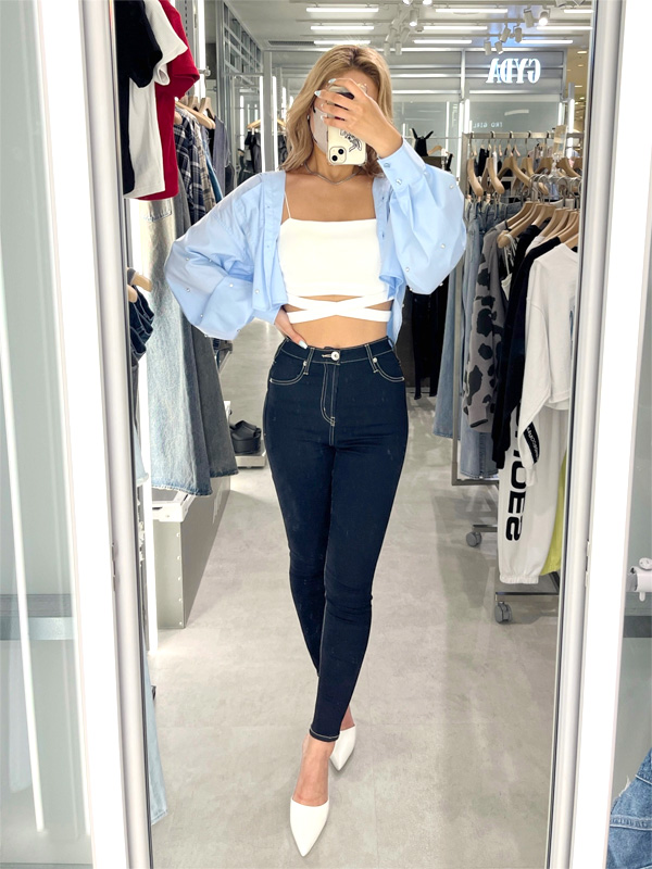 GYDA（ジェイダ） H/Wワンウォッシュスキニーパンツ デニム タイト