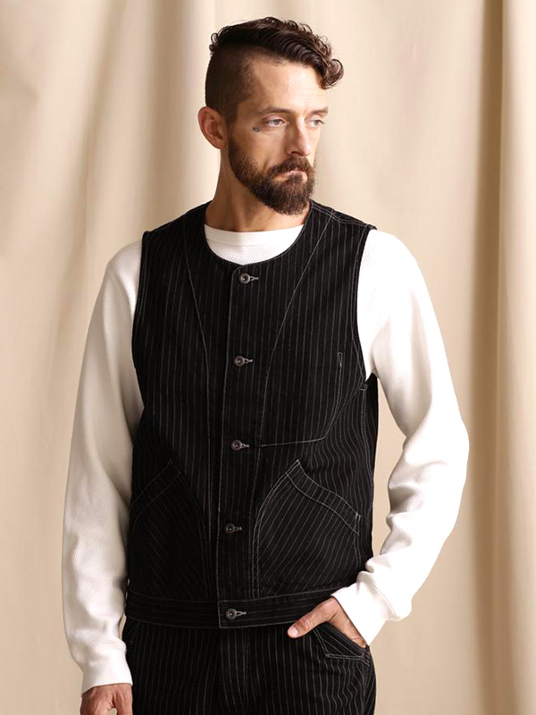 SCHOTT（ショット） ヒッコリー ストライプ ベスト メンズ OLD HICKORY