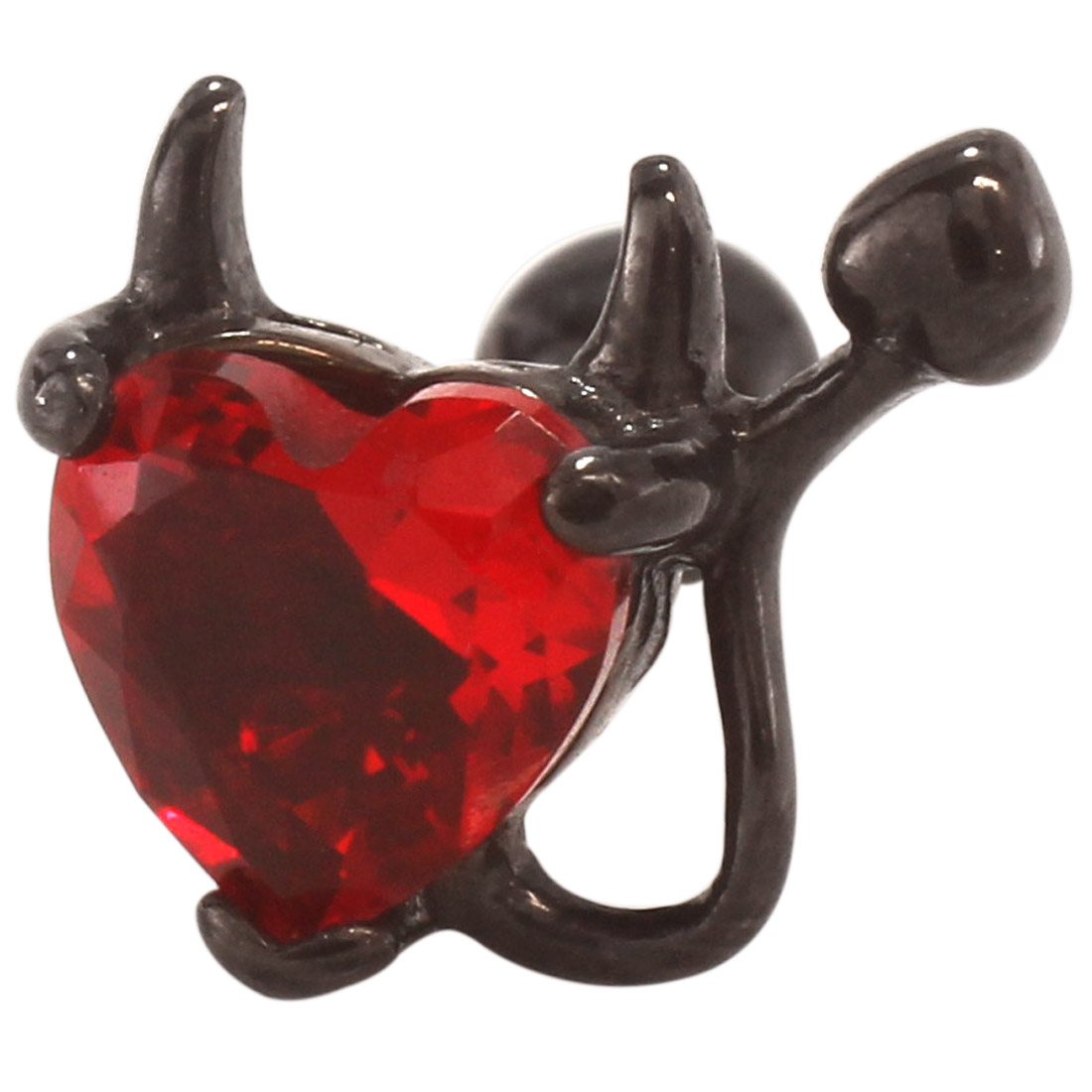 ROQUE（ロキ） 軟骨ピアス 18G 16G 14G ボディピアス デビルハート