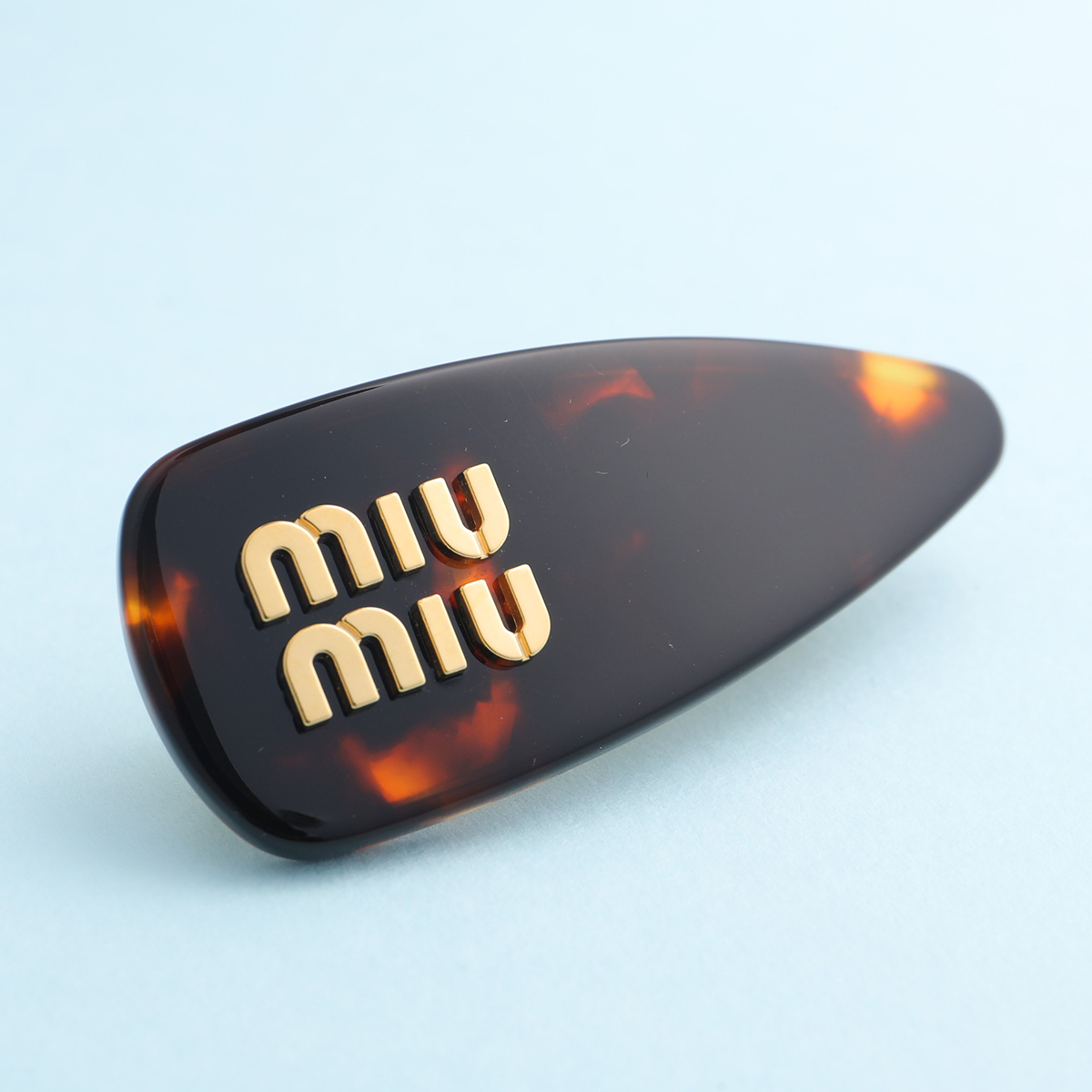miu miu（ミュウミュウ） バレッタ 5IF150 2CPX レディース メタルロゴ