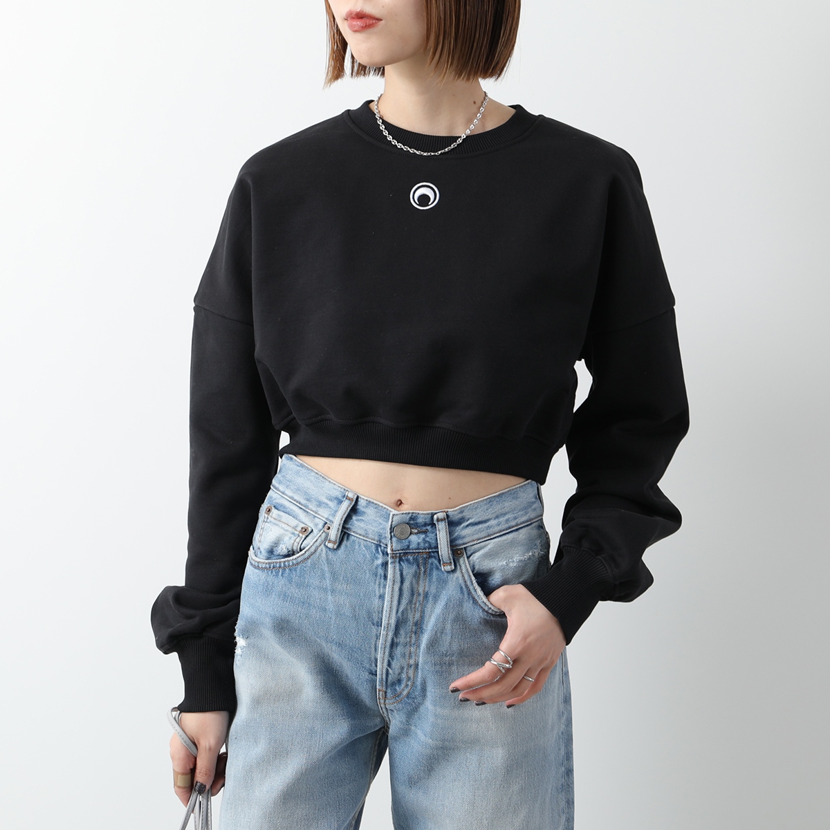 MARINE SERRE（マリーンセル） マリーン セル トレーナー Moon Logo