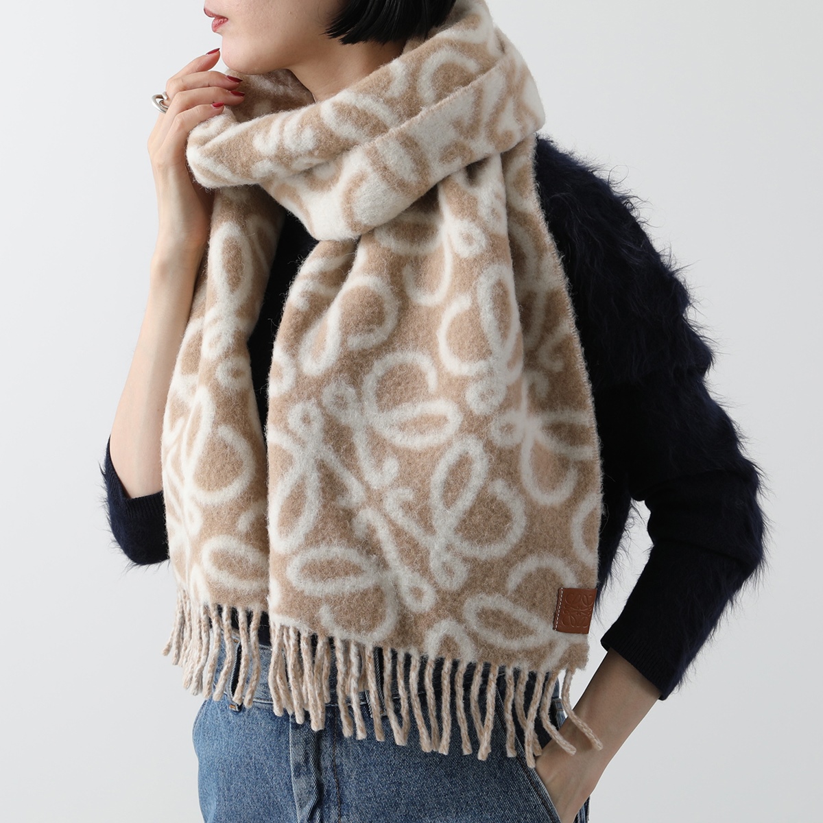 LOEWE（ロエベ） マフラー F811257X23 レディース アナグラム スカーフ