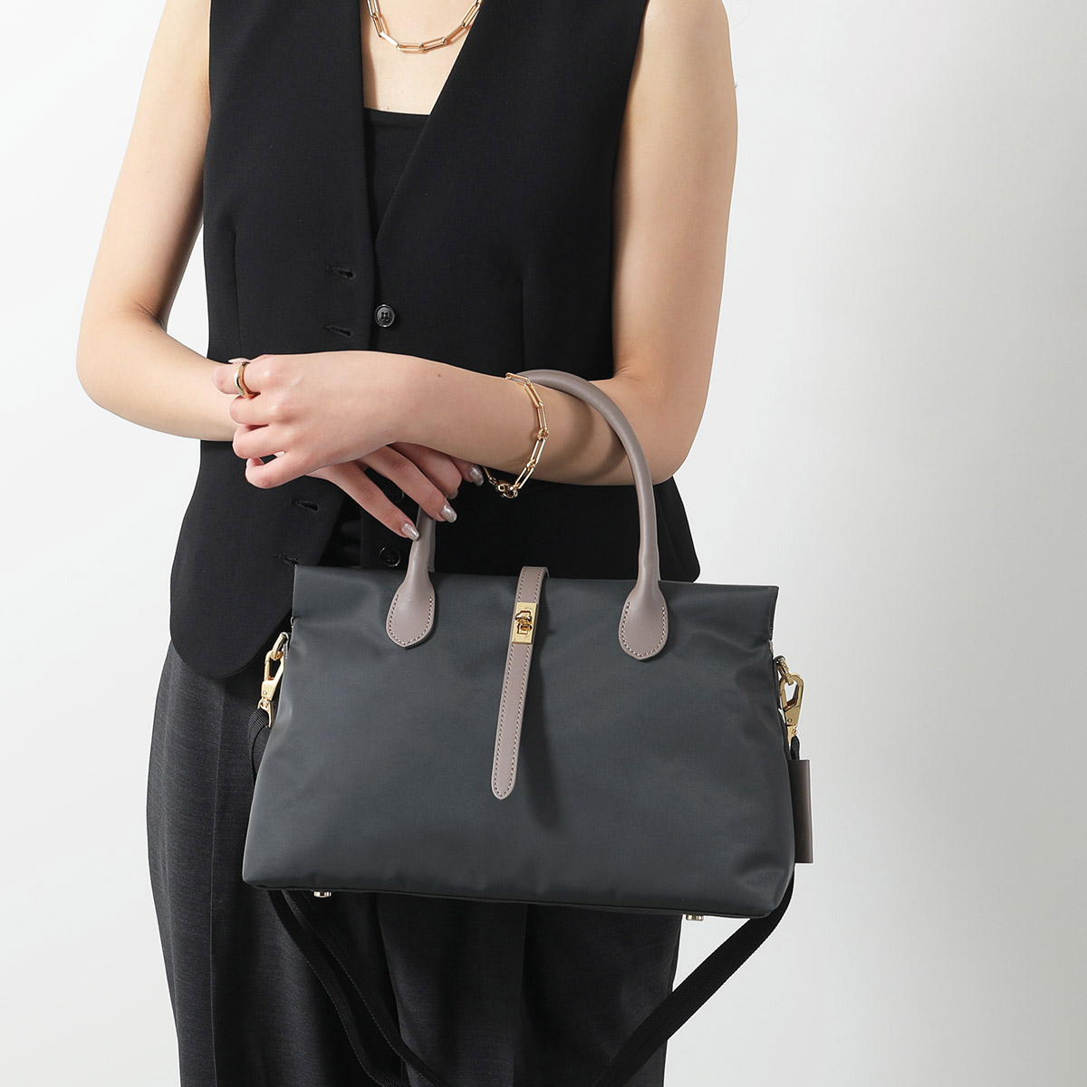 VIOLAd'ORO（ヴィオラドーロ） ハンドバッグ BIANCA S ビアンカ V-2251