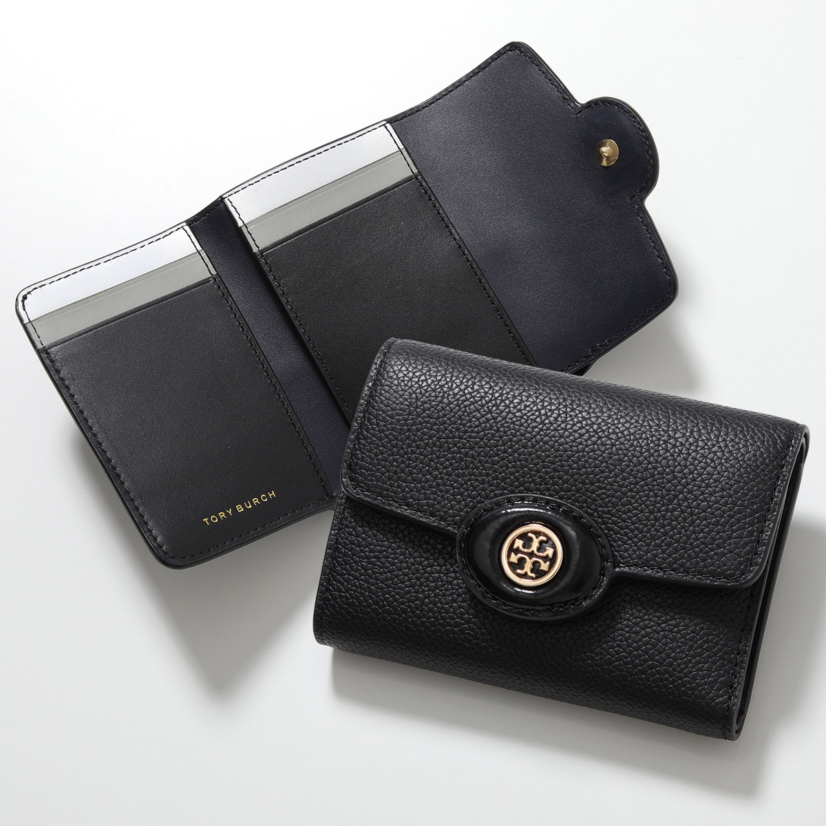 TORY BURCH（トリーバーチ） 三つ折り財布 Robinson Pebbled Small